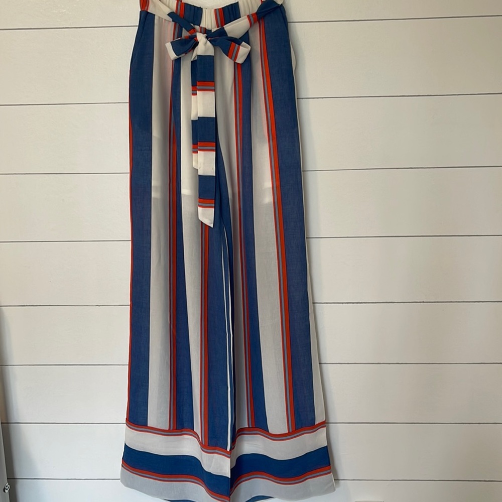 Garcia Stripes Wide Leg Pants Size S